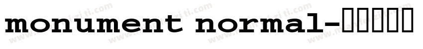 monument normal字体转换